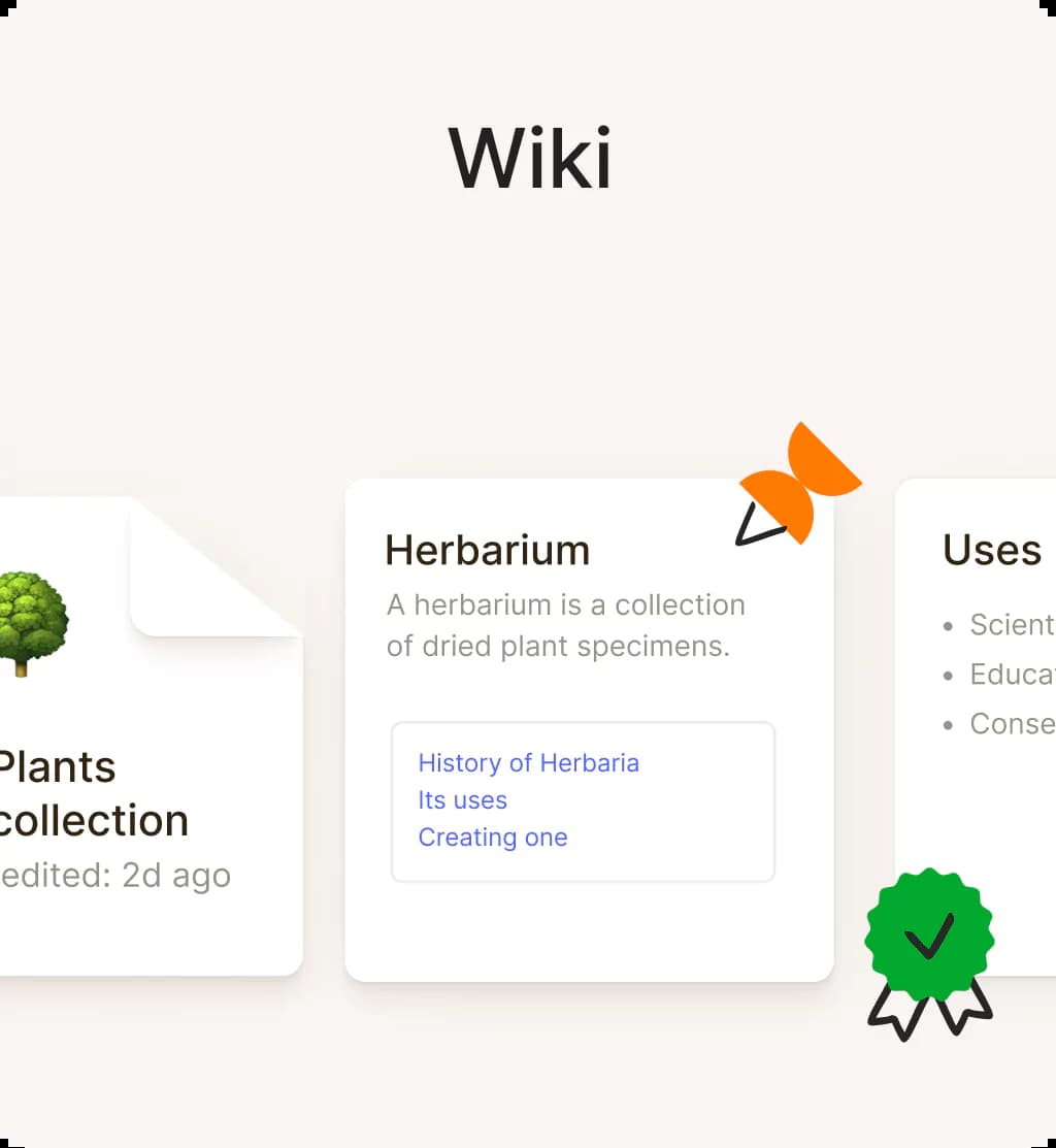 A UI rappresentation of wiki